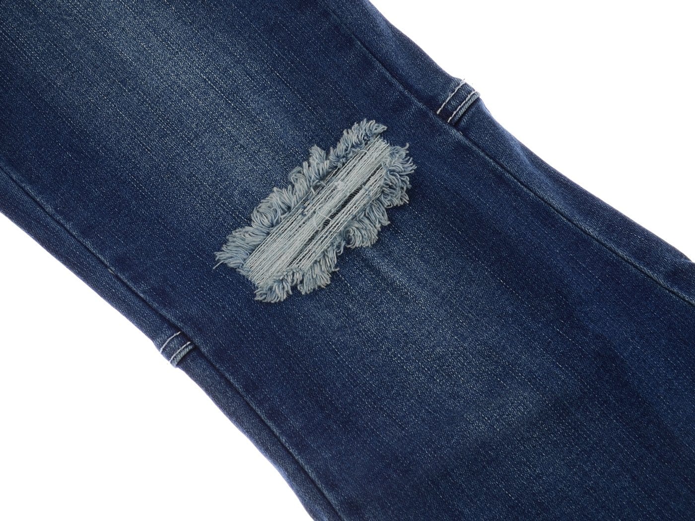 Distressed High Waist Classic Denim Bell Bottom Jeans - Image 5