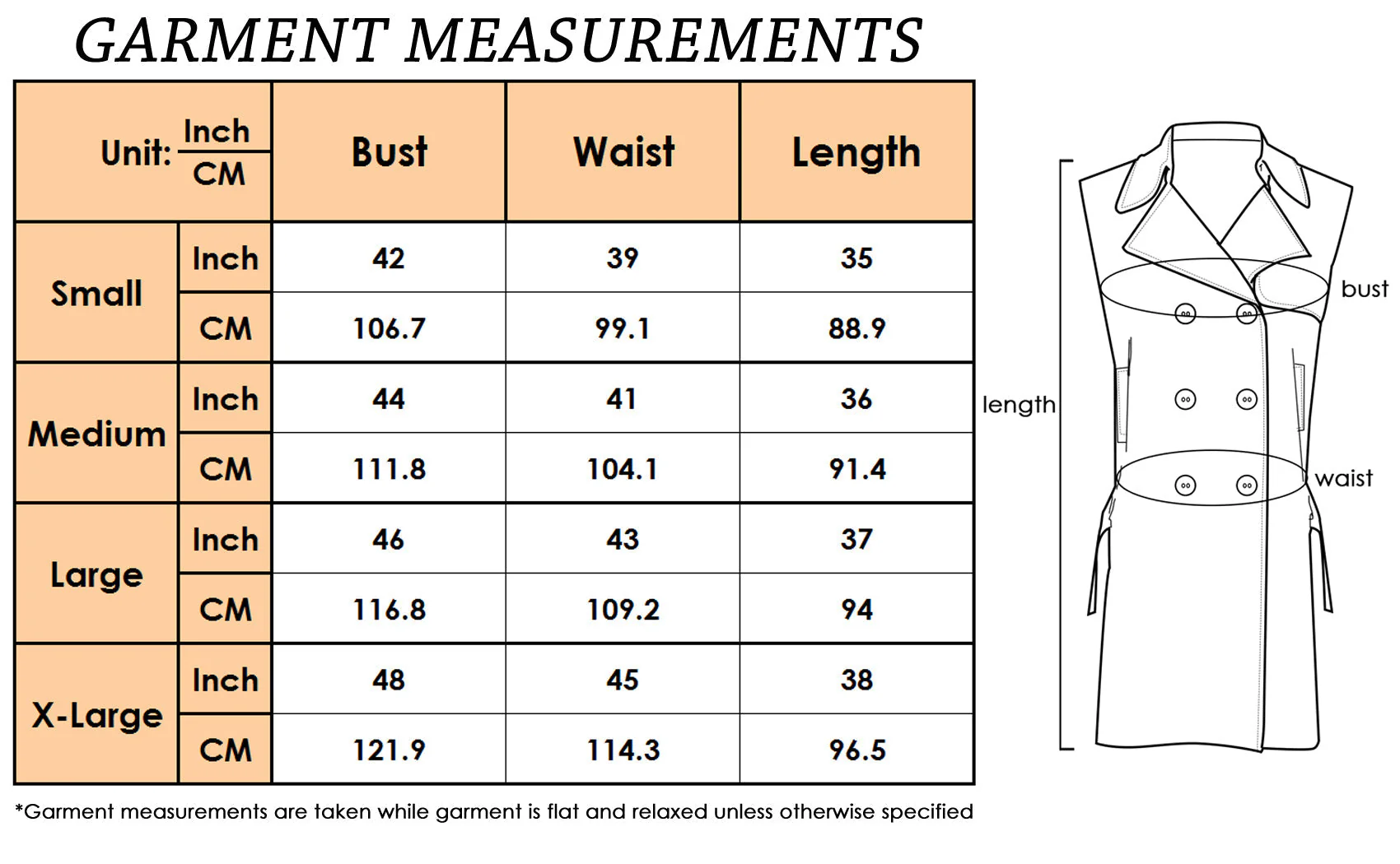 Double-Breasted Trench Vest Coat - Image 7