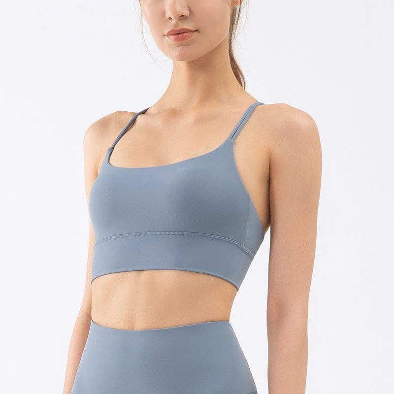Double Crossing Straps Sports Bra - Image 10