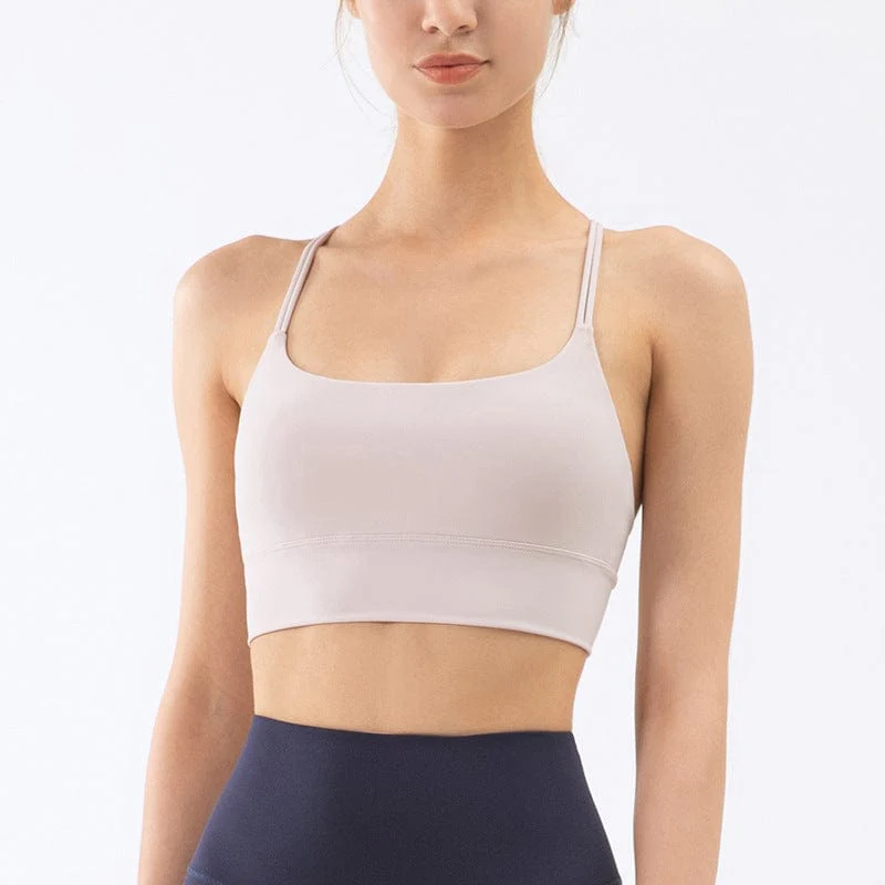 Double Crossing Straps Sports Bra - Image 7