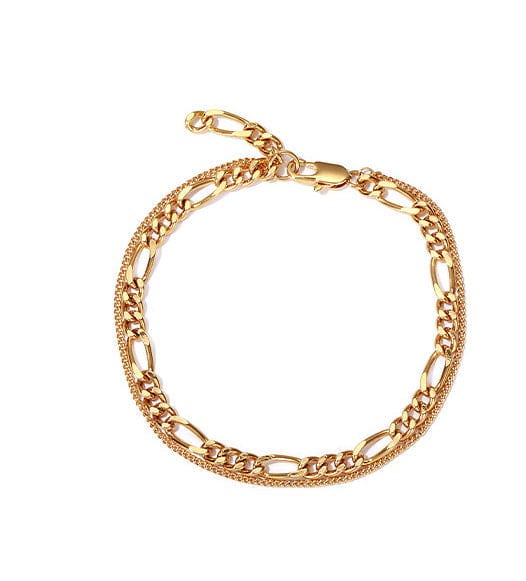 Double Layered Gold Anklet - Image 4