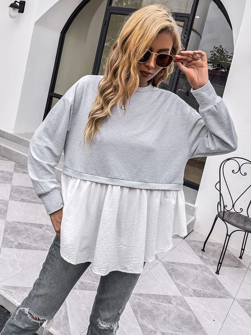 Double Layered Sweater Top - Image 4