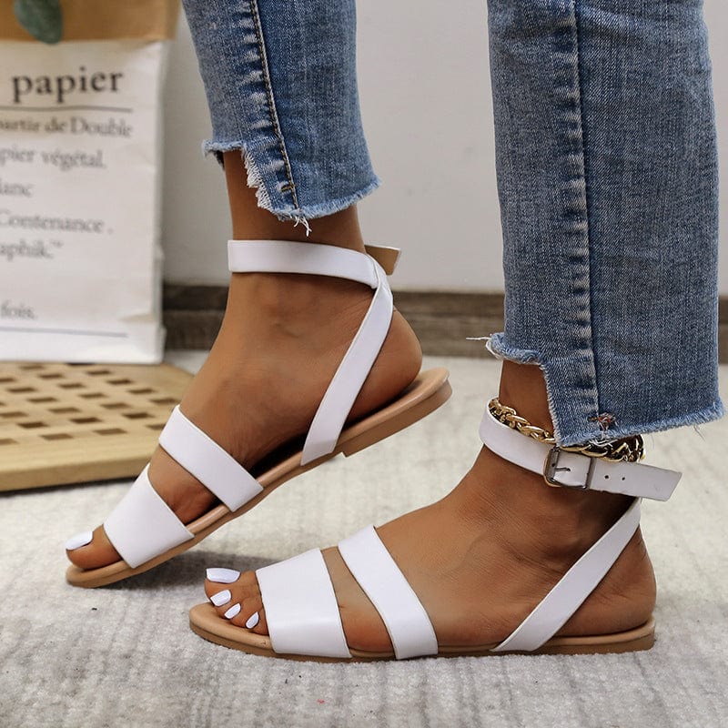 Double Strap Adjustable Buckle Sandal - Image 5