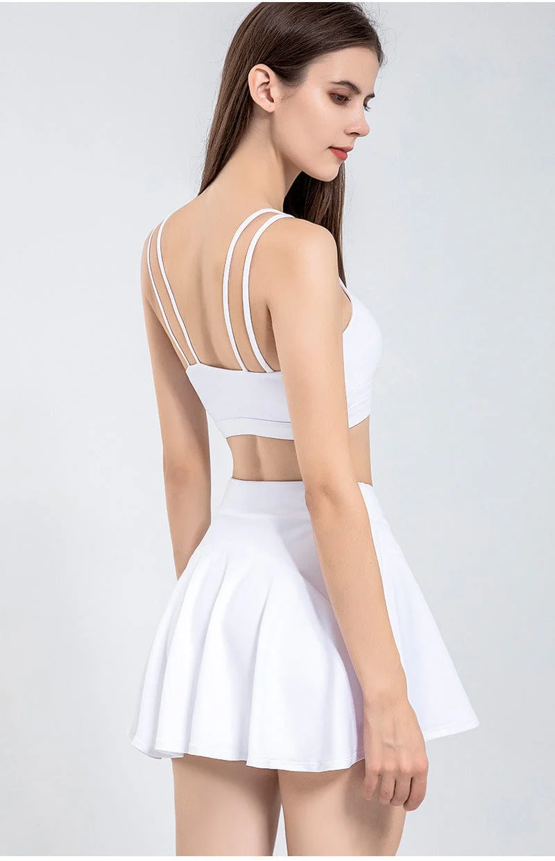 Double Strap Scoop Low Back Sports Bra - Image 10
