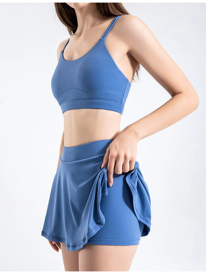 Double Strap Scoop Low Back Sports Bra - Image 12