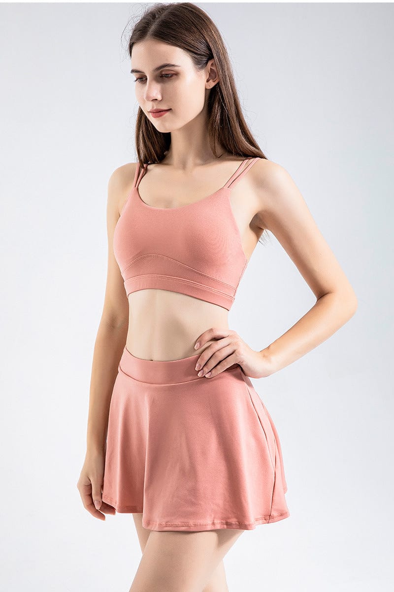 Double Strap Scoop Low Back Sports Bra - Image 13