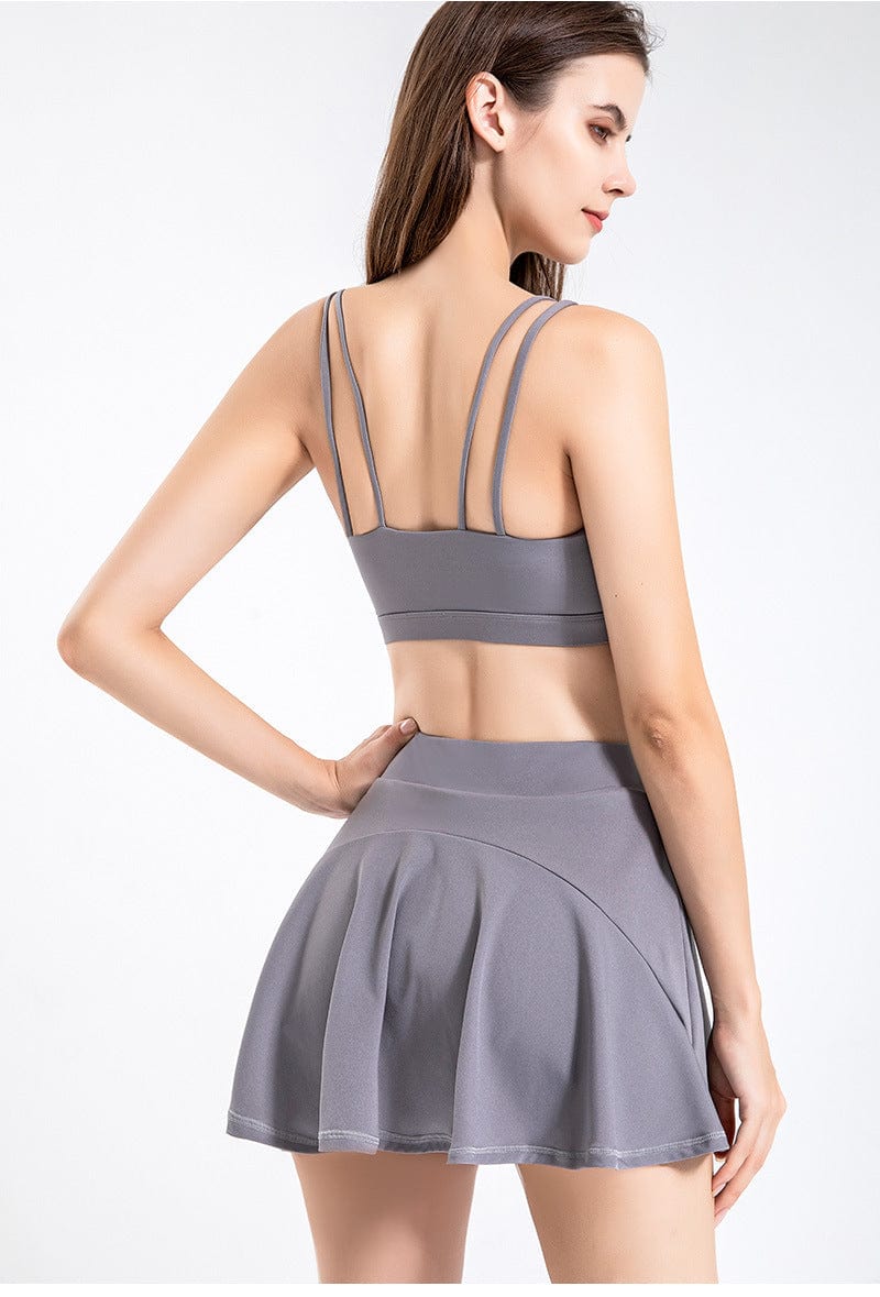 Double Strap Scoop Low Back Sports Bra - Image 6