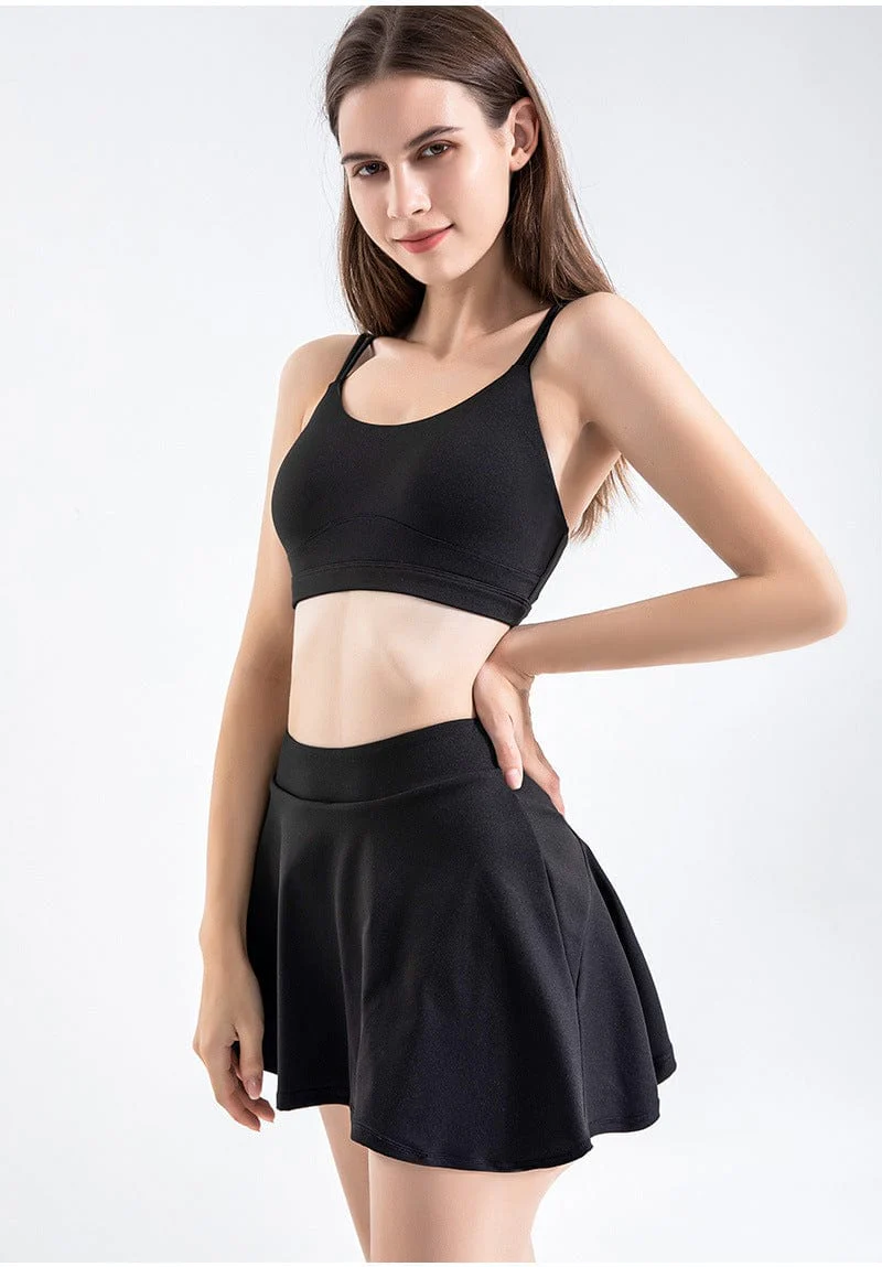 Double Strap Scoop Low Back Sports Bra - Image 7