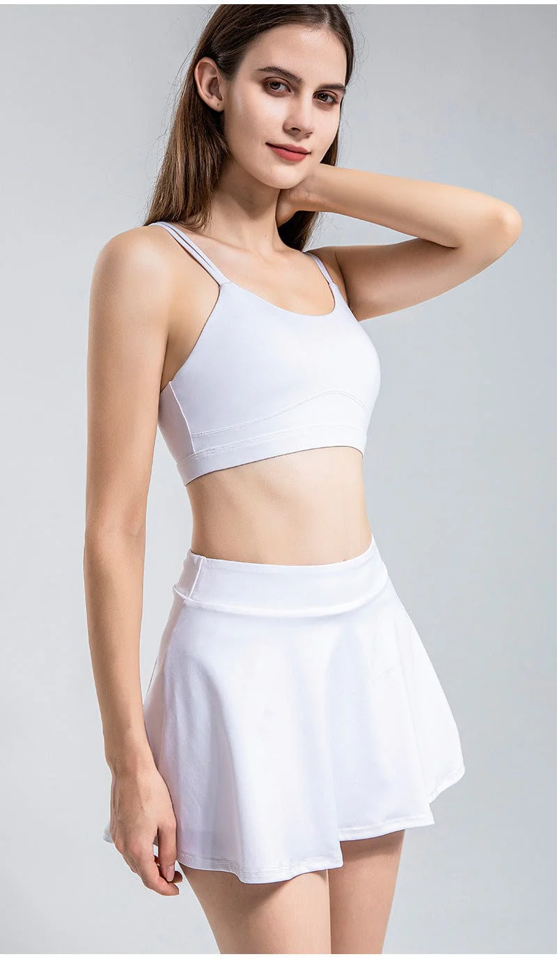 Double Strap Scoop Low Back Sports Bra - Image 9