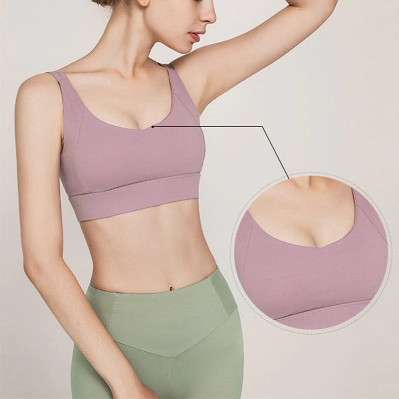 Double Strap Twist Back Sports Bra - Image 11