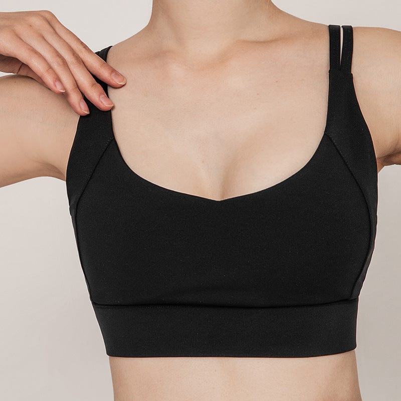 Double Strap Twist Back Sports Bra - Image 3