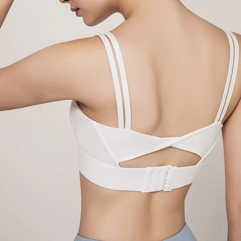 Double Strap Twist Back Sports Bra - Image 5