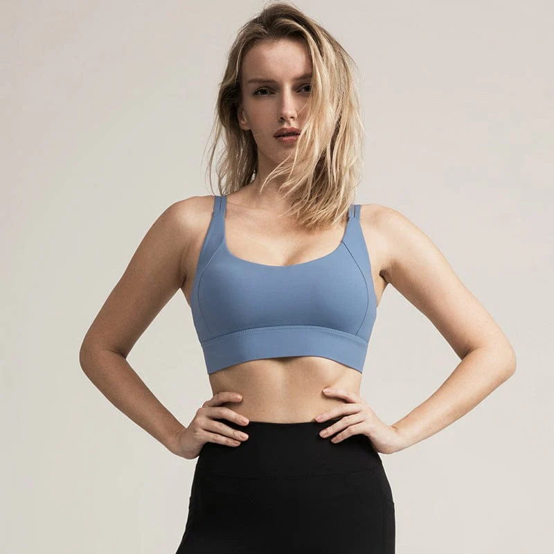 Double Strap Twist Back Sports Bra - Image 6
