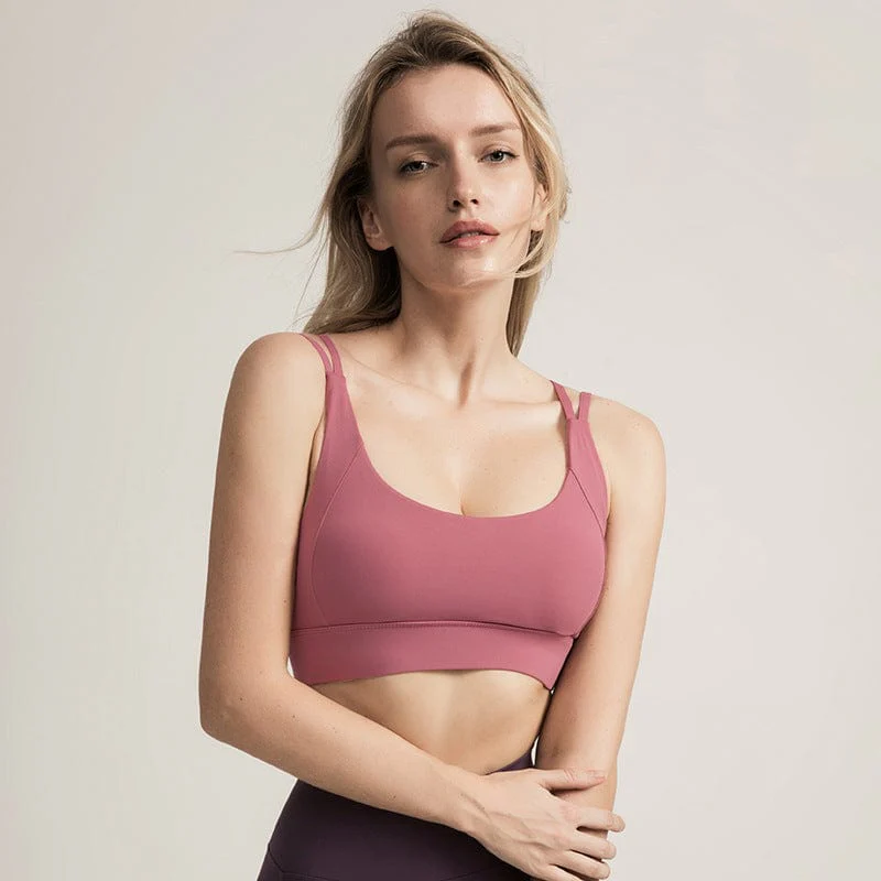 Double Strap Twist Back Sports Bra - Image 7