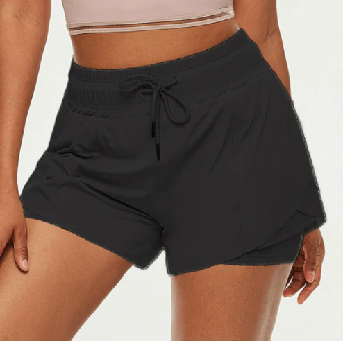 Drawstring Waist Lined Active Shorts - Image 15