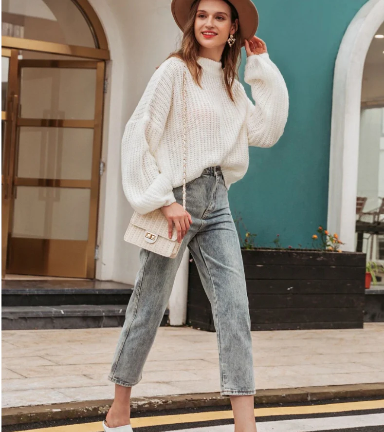 Drop Shoulder Chunky Knit Sweater - Image 10