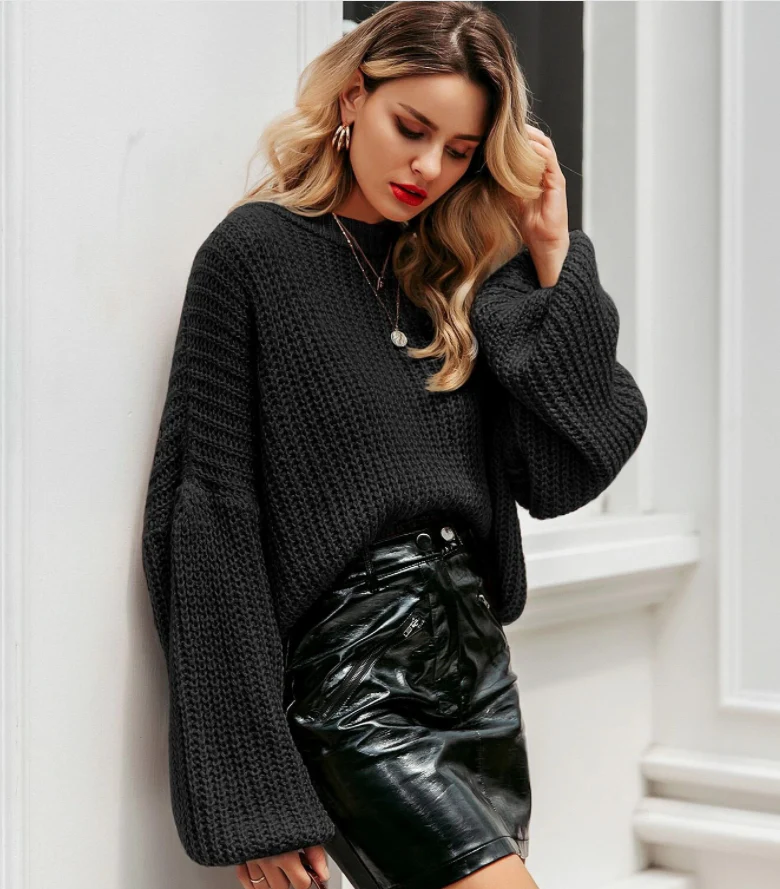 Drop Shoulder Chunky Knit Sweater - Image 16
