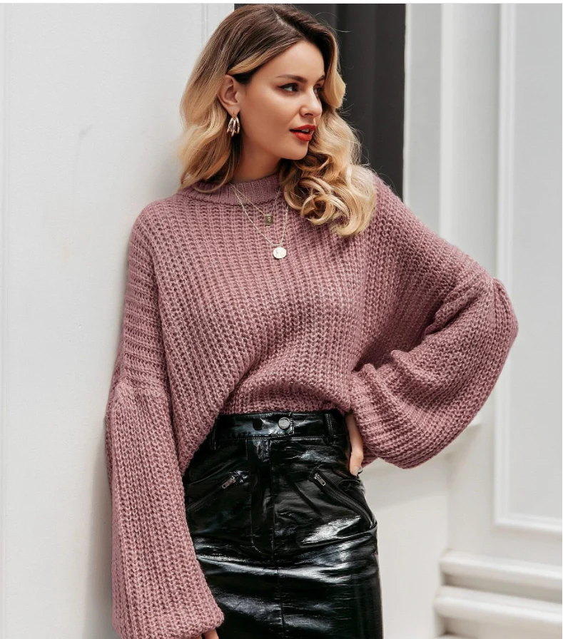 Drop Shoulder Chunky Knit Sweater - Image 20