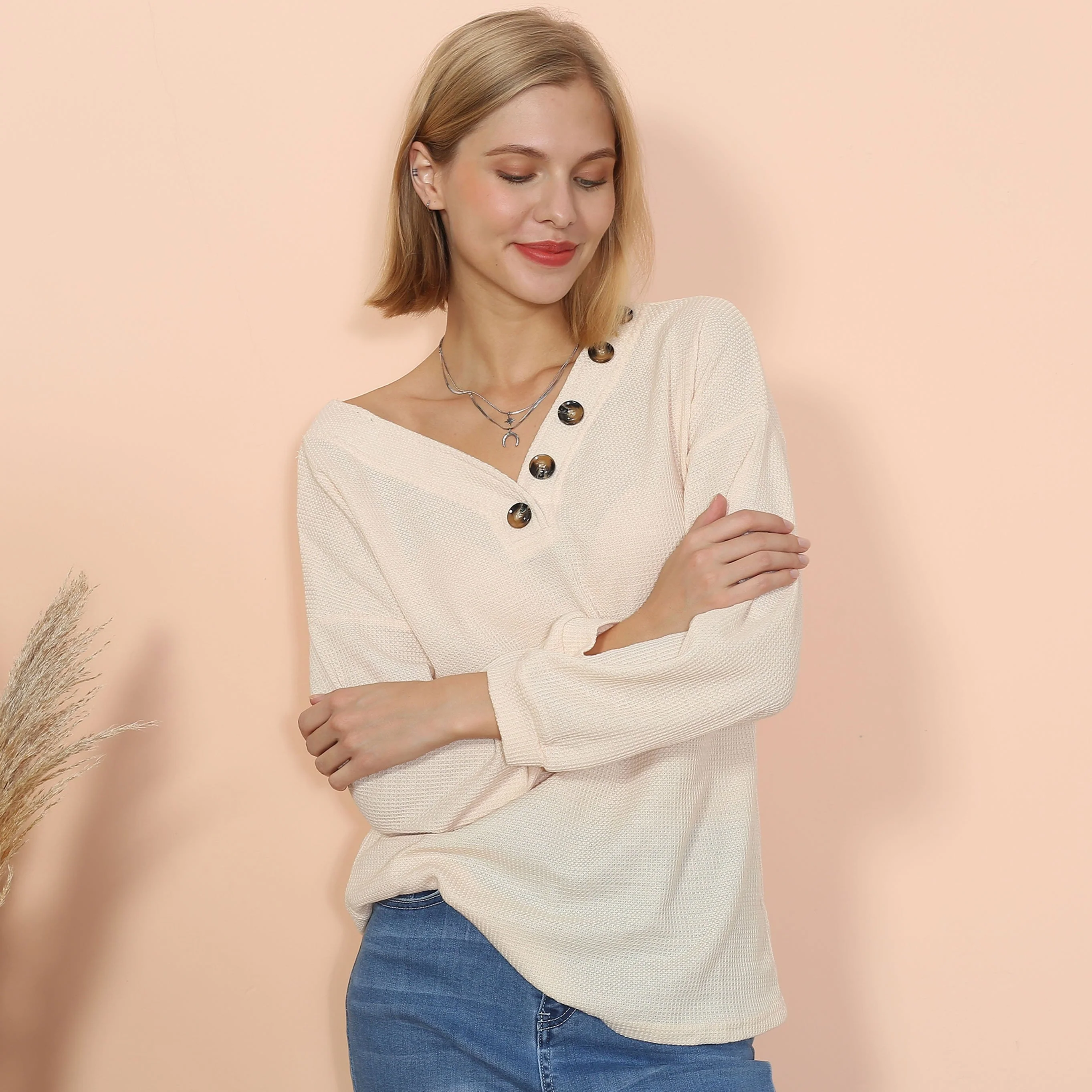 Drop Shoulder Textured Knit Sweater - Image 5