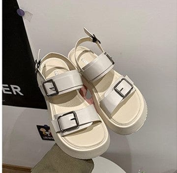 Dual Buckle Platform Sandals - Image 3