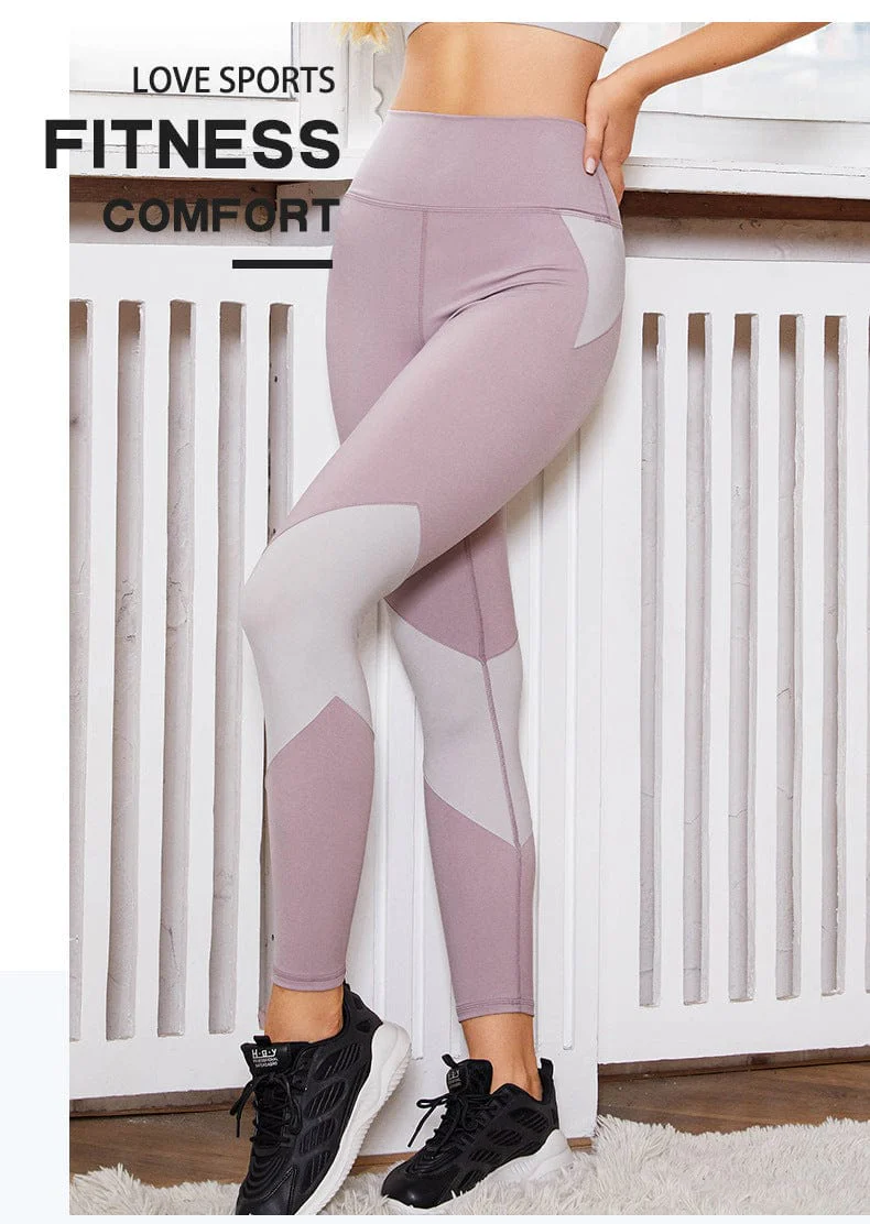 Dual Colored High Waisted Leggings - Image 3