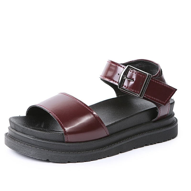 Dual Straps Platform Sandal - Image 11