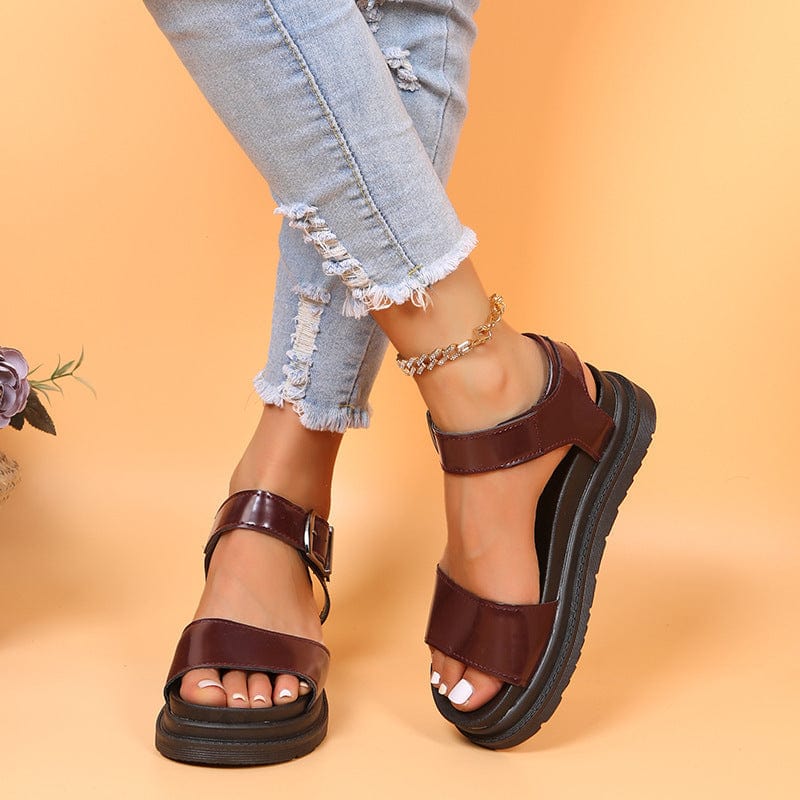 Dual Straps Platform Sandal - Image 17