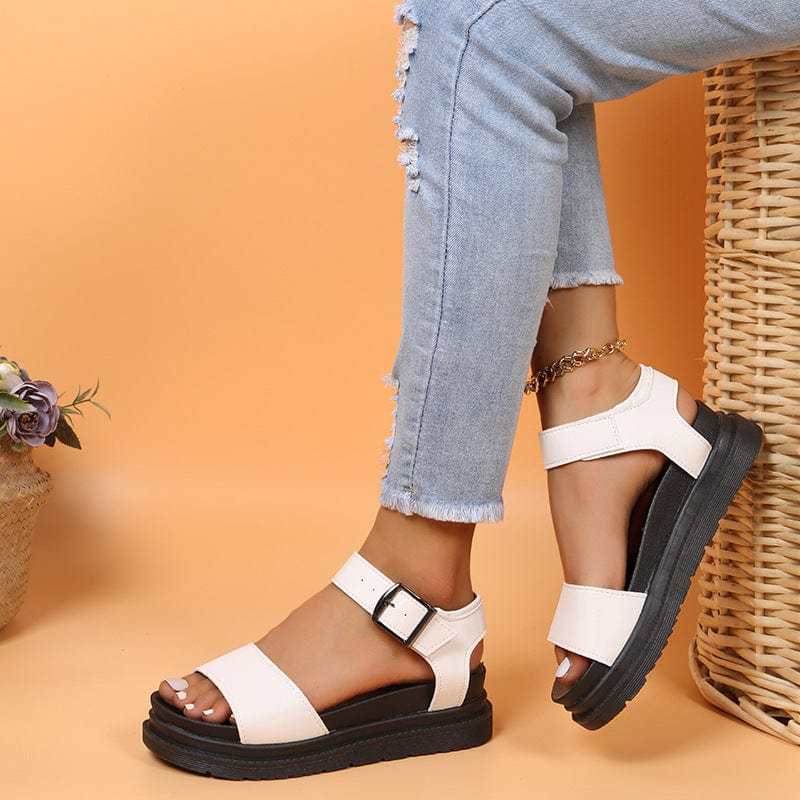 Dual Straps Platform Sandal - Image 23