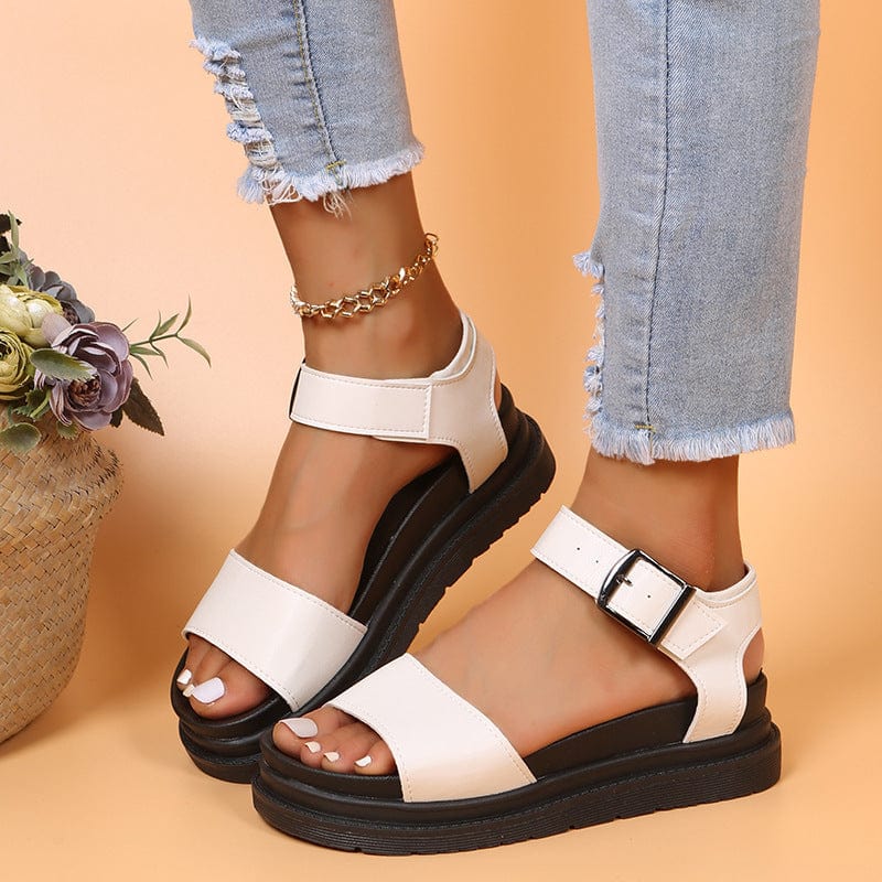 Dual Straps Platform Sandal - Image 25
