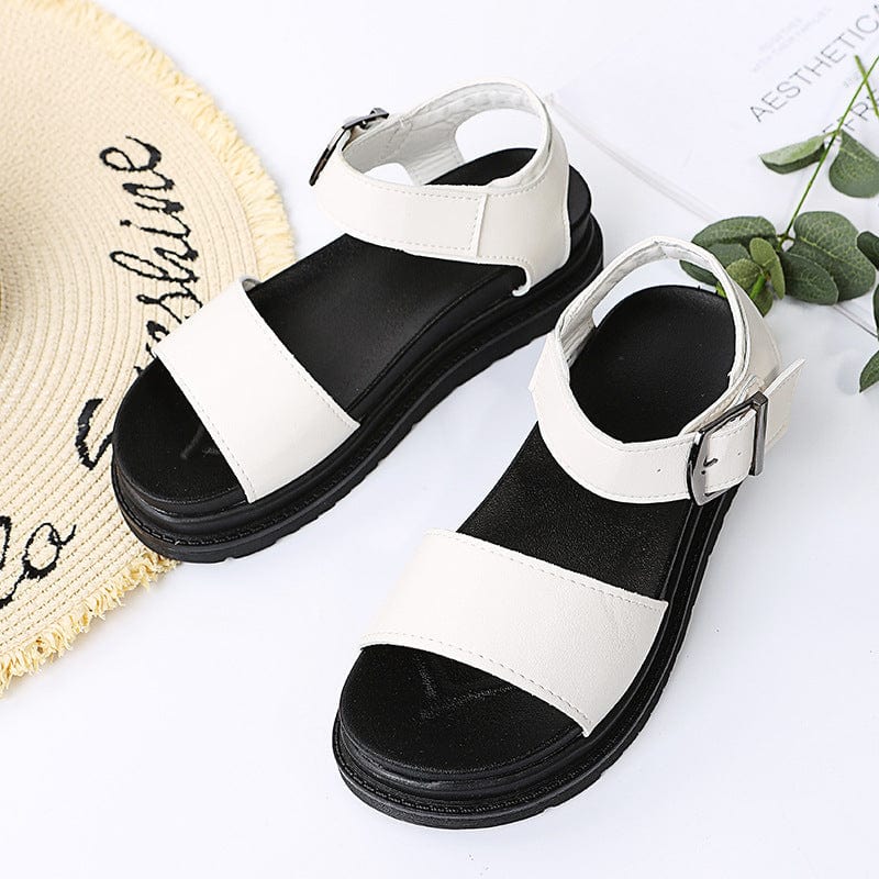 Dual Straps Platform Sandal - Image 28