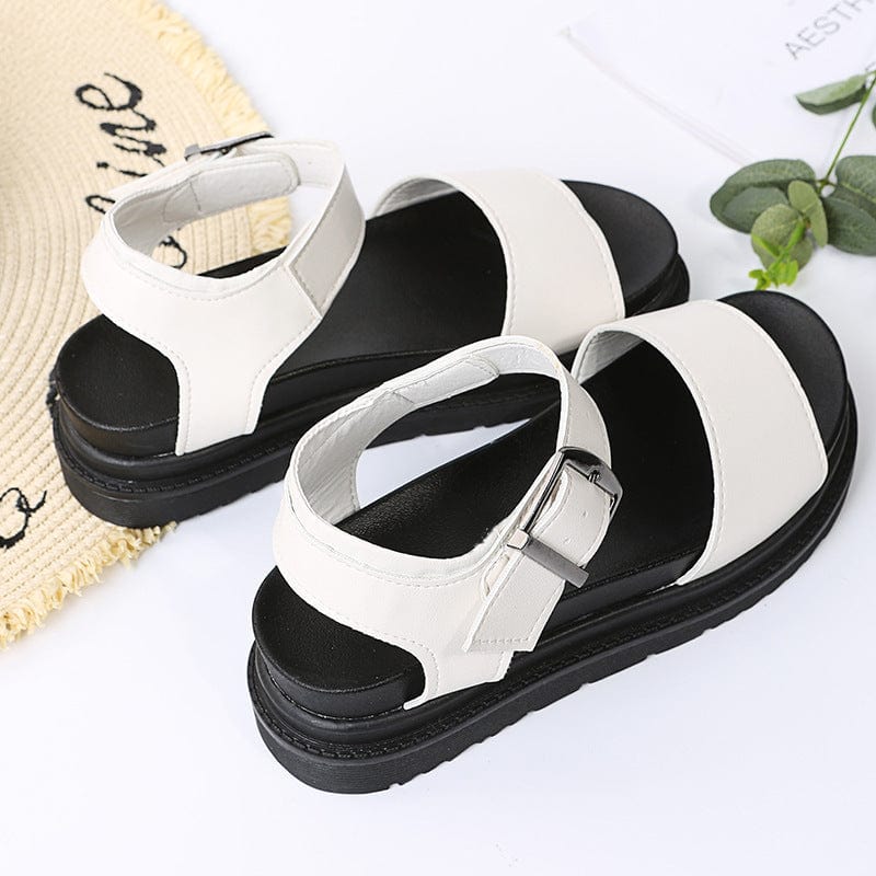 Dual Straps Platform Sandal - Image 29