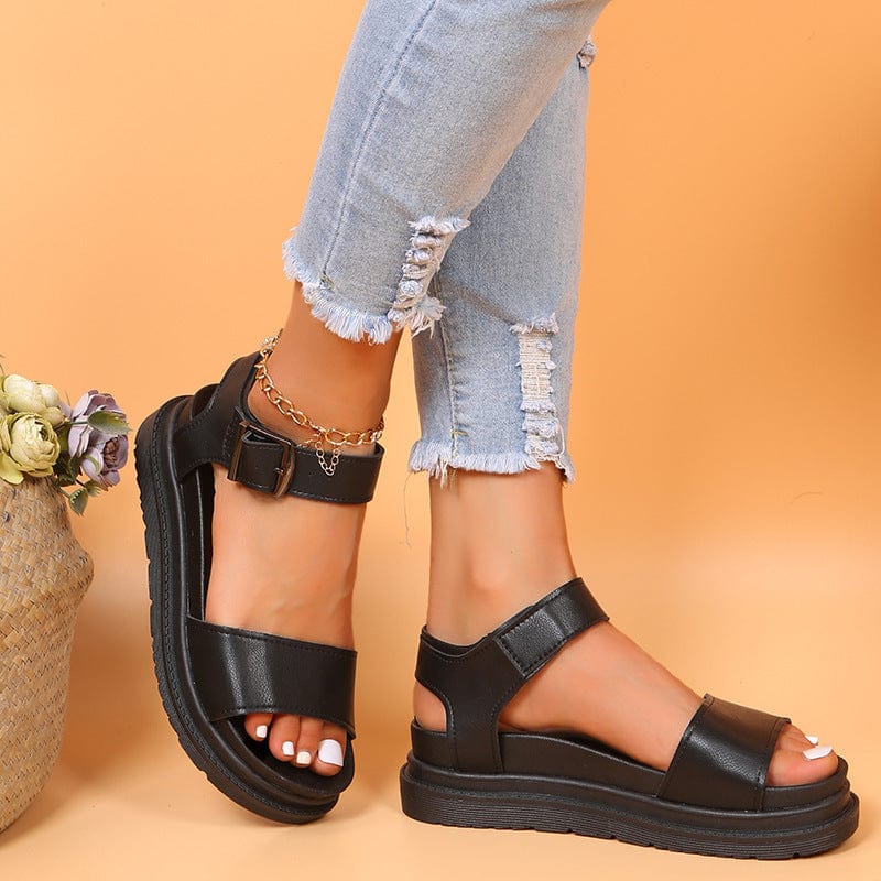 Dual Straps Platform Sandal - Image 5