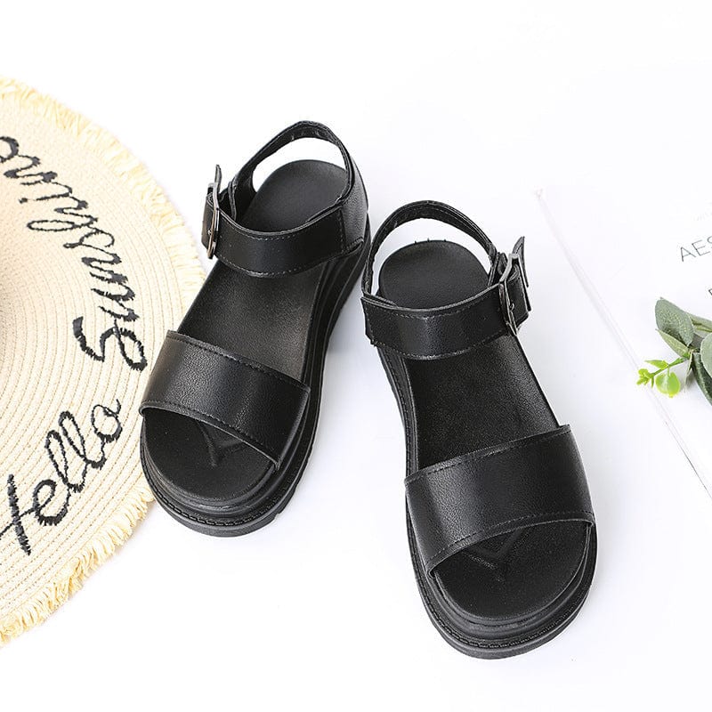 Dual Straps Platform Sandal - Image 8