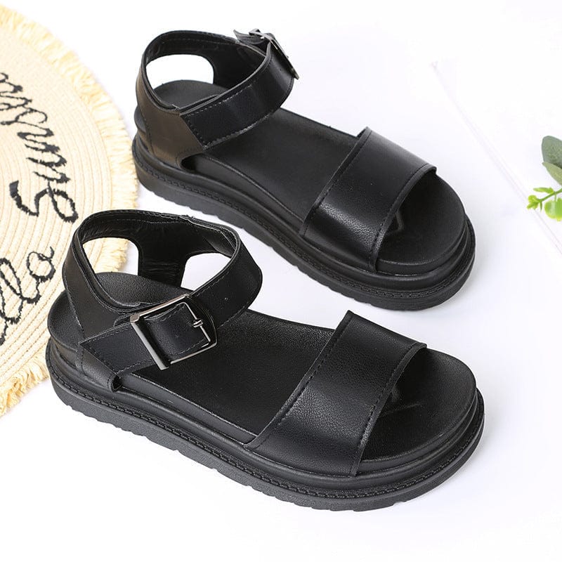 Dual Straps Platform Sandal - Image 9