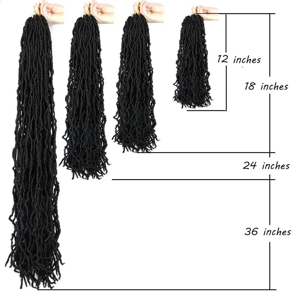 Earthworm Crochet Chemical Fiber Wig NuLocs Braiding Hair Dreadlocks - Image 10