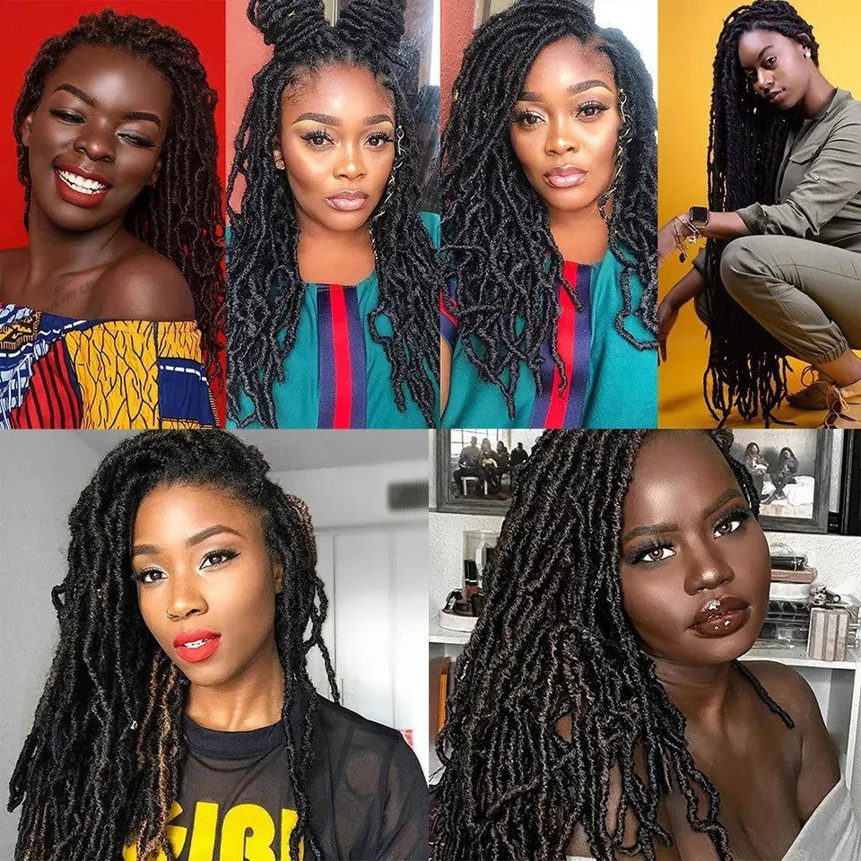 Earthworm Crochet Chemical Fiber Wig NuLocs Braiding Hair Dreadlocks - Image 6
