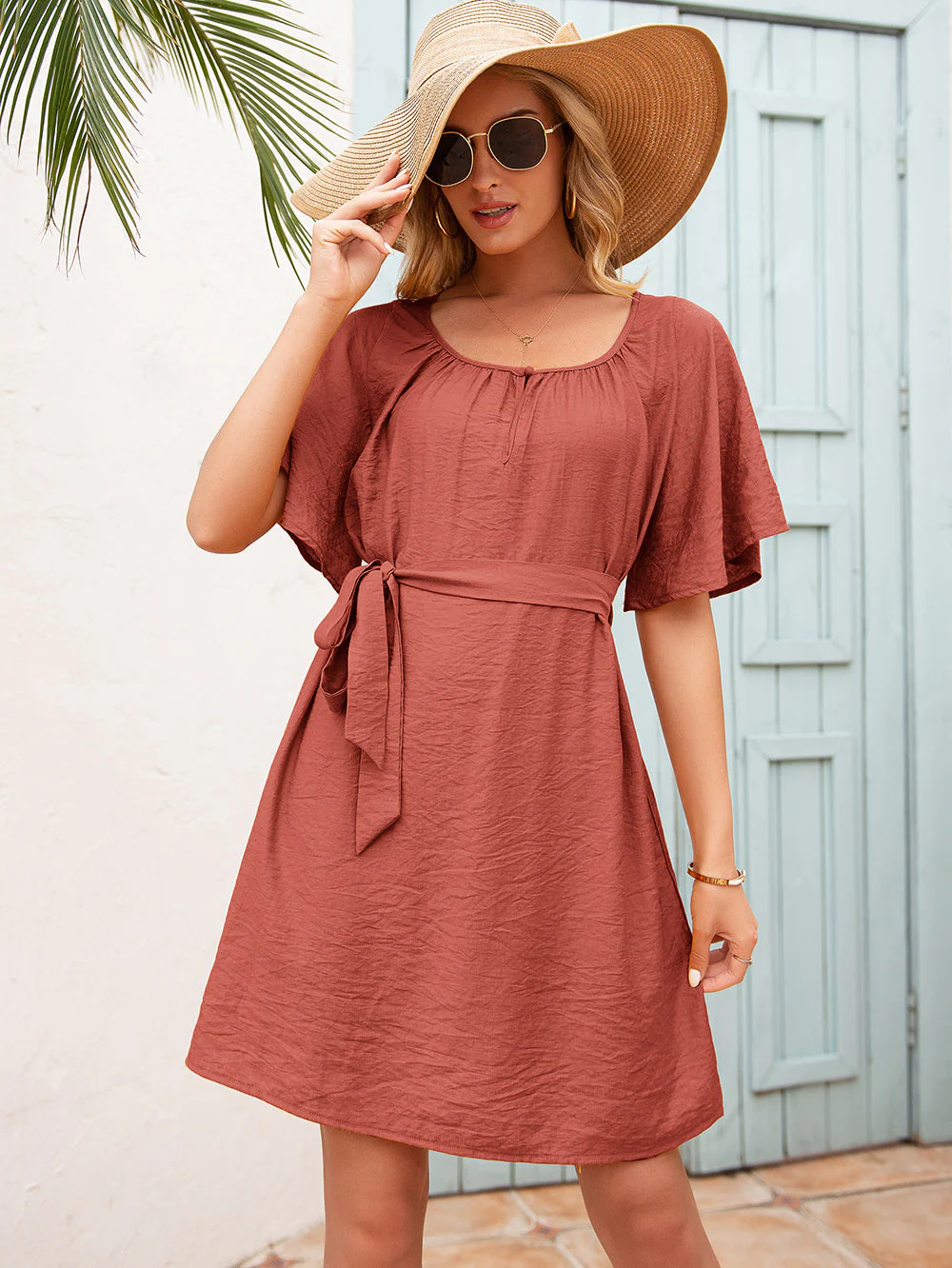Easy Breezy Flared Sleeve Dress - Image 7