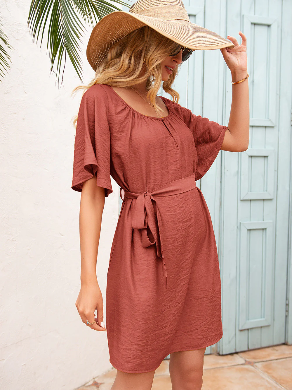 Easy Breezy Flared Sleeve Dress - Image 9