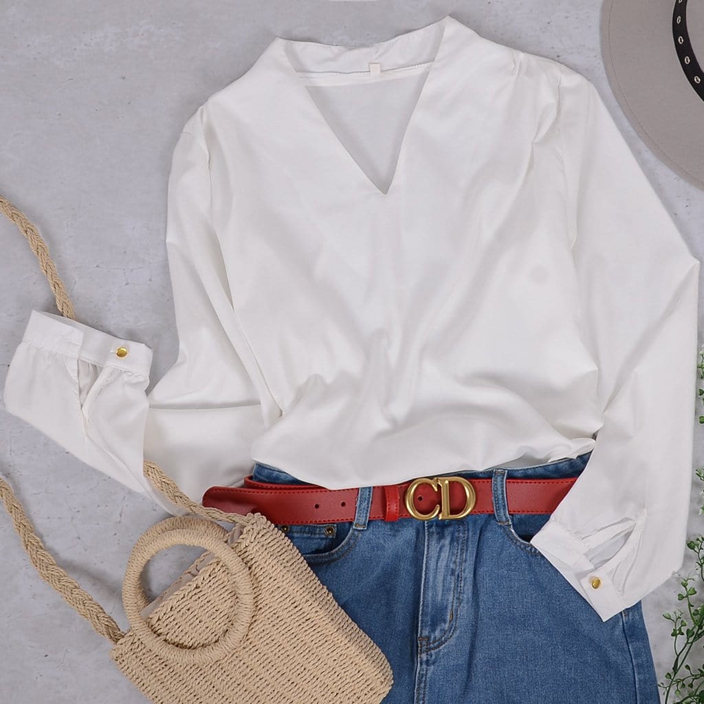 Easy Breezy V-Neck Blouse - Image 10