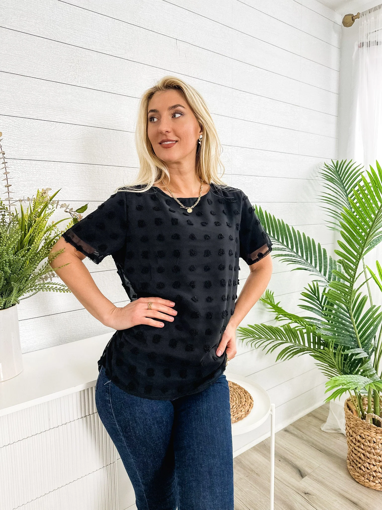 Easy Everyday Clip Dot Blouse - Image 4