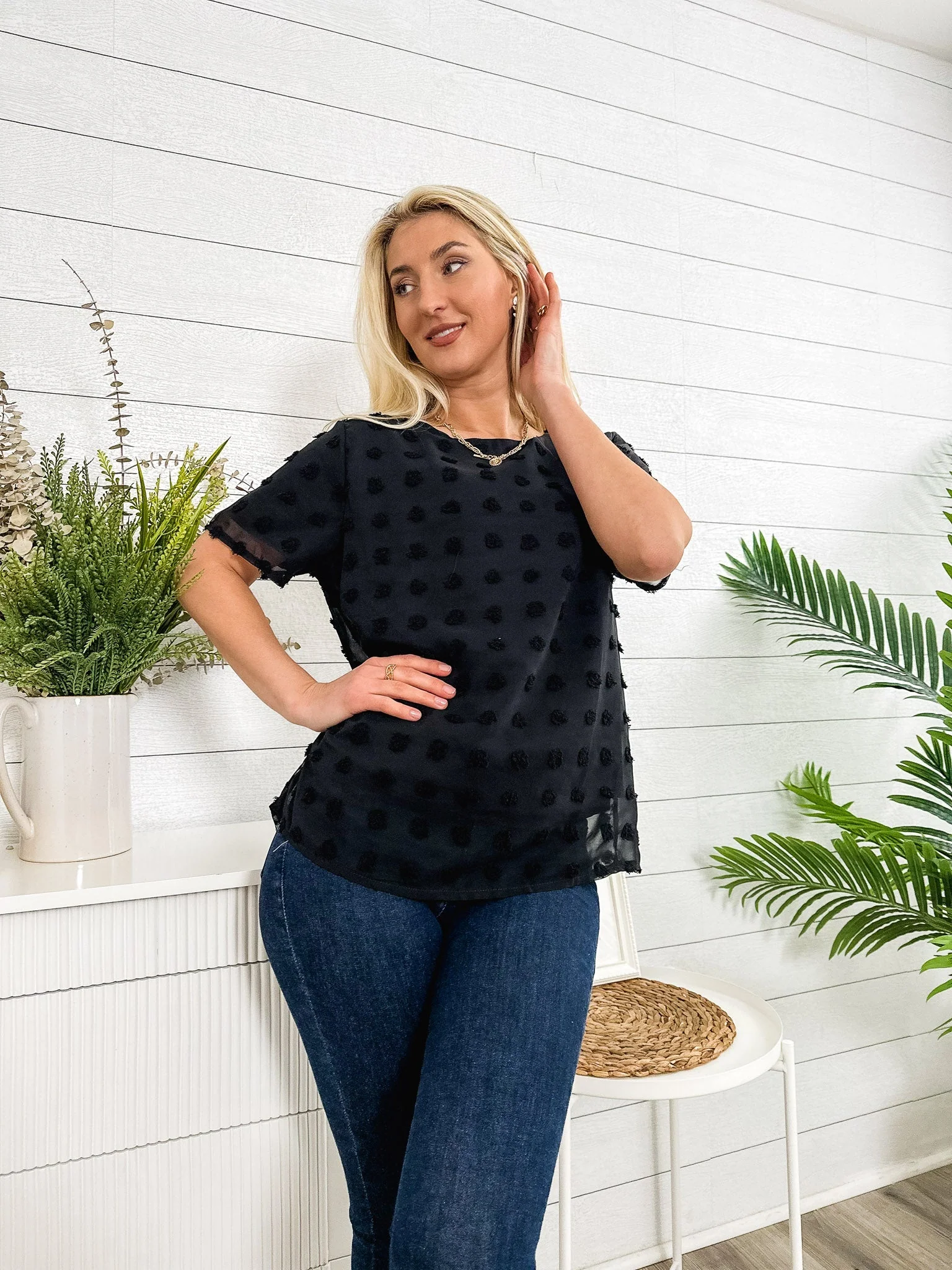 Easy Everyday Clip Dot Blouse - Image 6