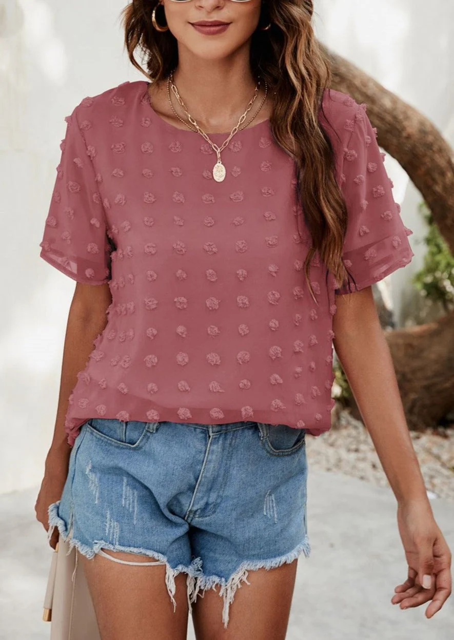 Easy Everyday Clip Dot Blouse - Image 8