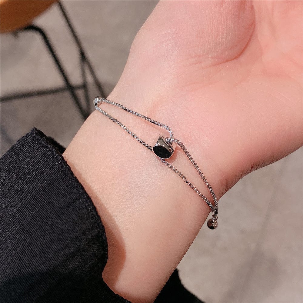Elegant Silver Crystal Bracelet - Image 4