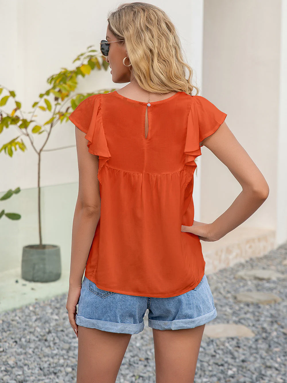 Embroidered Ruffle Blouse - Image 10