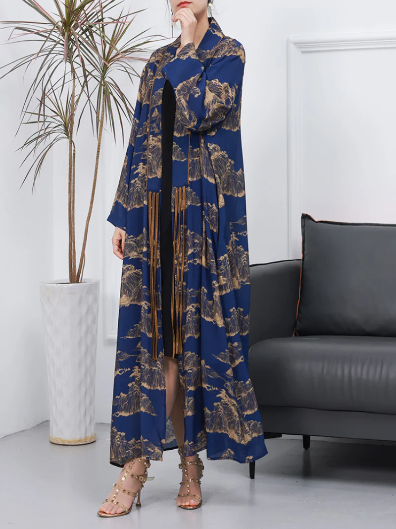 Spring Cardigan Long-sleeved A-Line Front And Open kimono - Image 3