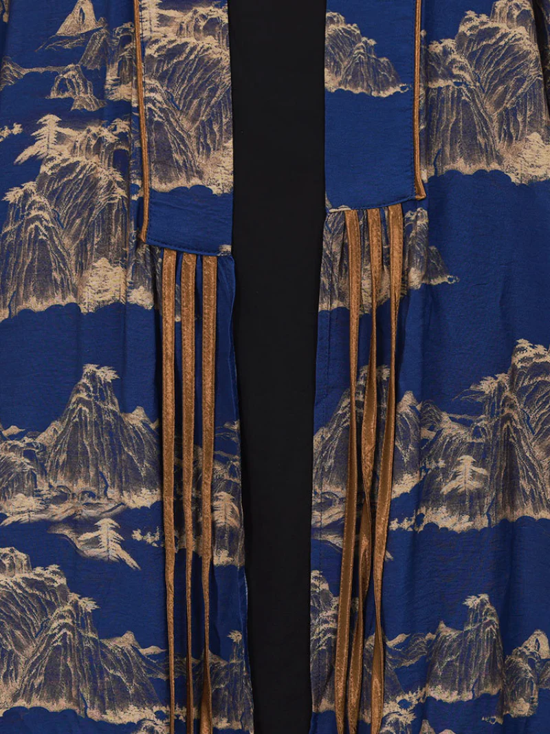 Spring Cardigan Long-sleeved A-Line Front And Open kimono - Image 4