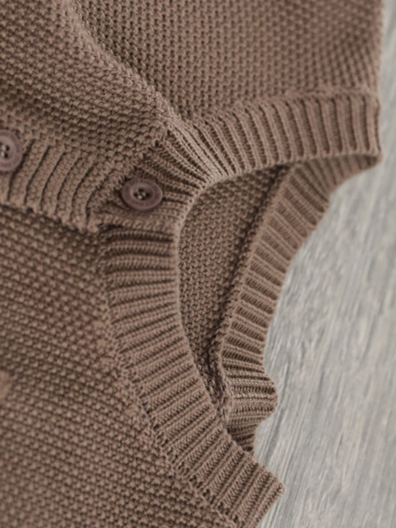 Women Casual Cardigan Long Sleeves Loose Knitted Button Pocket Jacket - Image 7