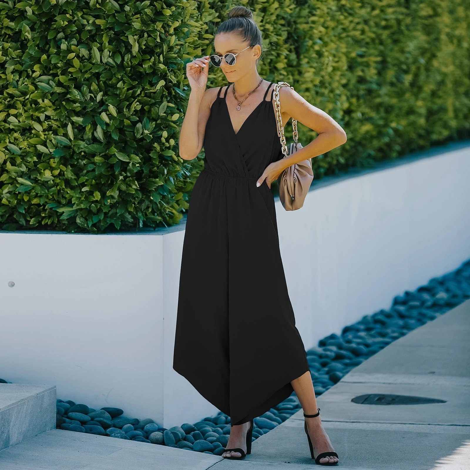 Everyday Cross Front And Back Strappy Jumpsuit Romper - Image 7