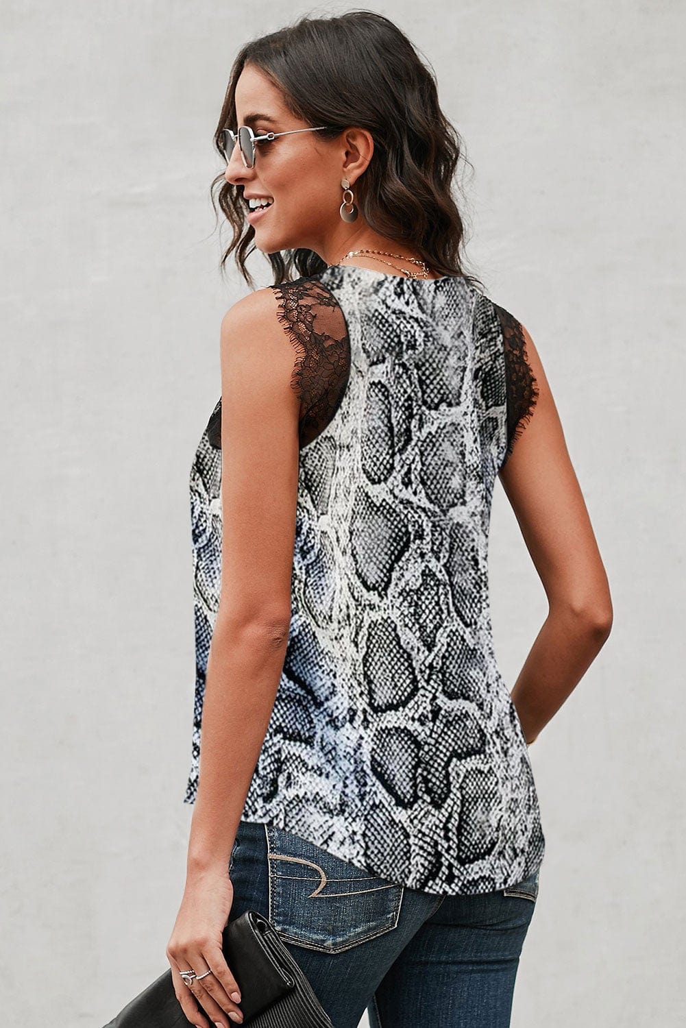 Eyelash Lace Trim Blouse - Image 4