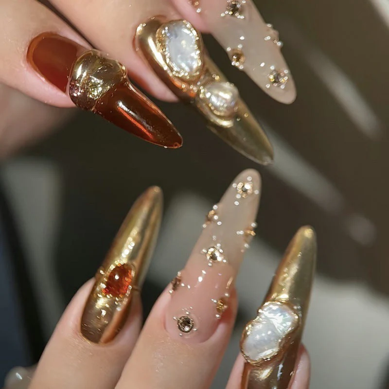 Fake Nails Gem Baroque Advanced Sense - Image 10